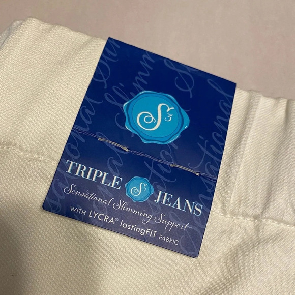 NWT Soft Surroundings Metro Legging Jeans White - Picture 6 of 6